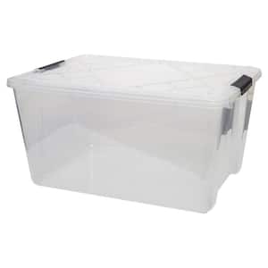 InstaView 45 qt. Clear Plastic Storage Containers, 4 Pack