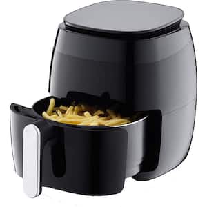 5 Qt. Black Air Fryer with Duo Touchscreen Display