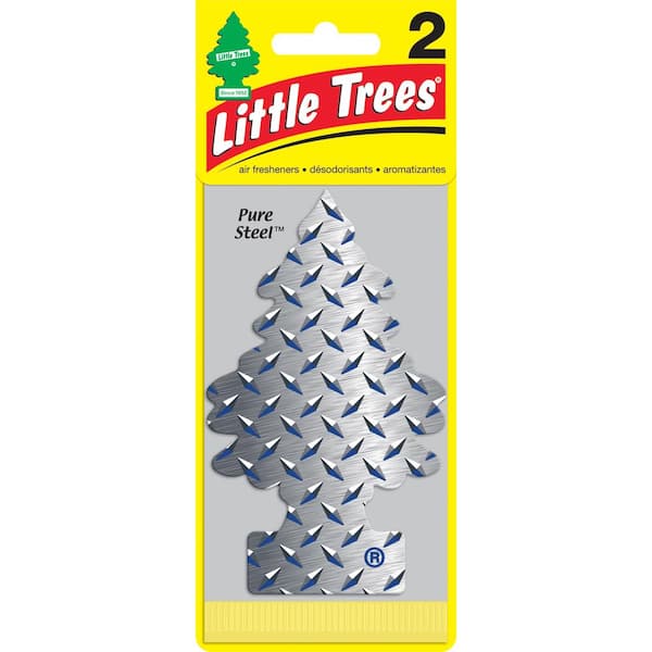 Little Trees Pure Steel Scent Air Freshener (2-Pack)