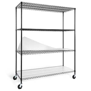 Storage Concepts Chrome 4-Tier Steel Wire Shelving Unit (72 in. W