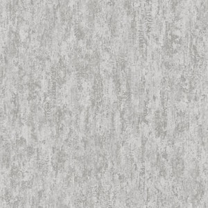 Industrial Texture Grey Metallic Non-Pasted Wallpaper (Covers 56 sq. ft.)