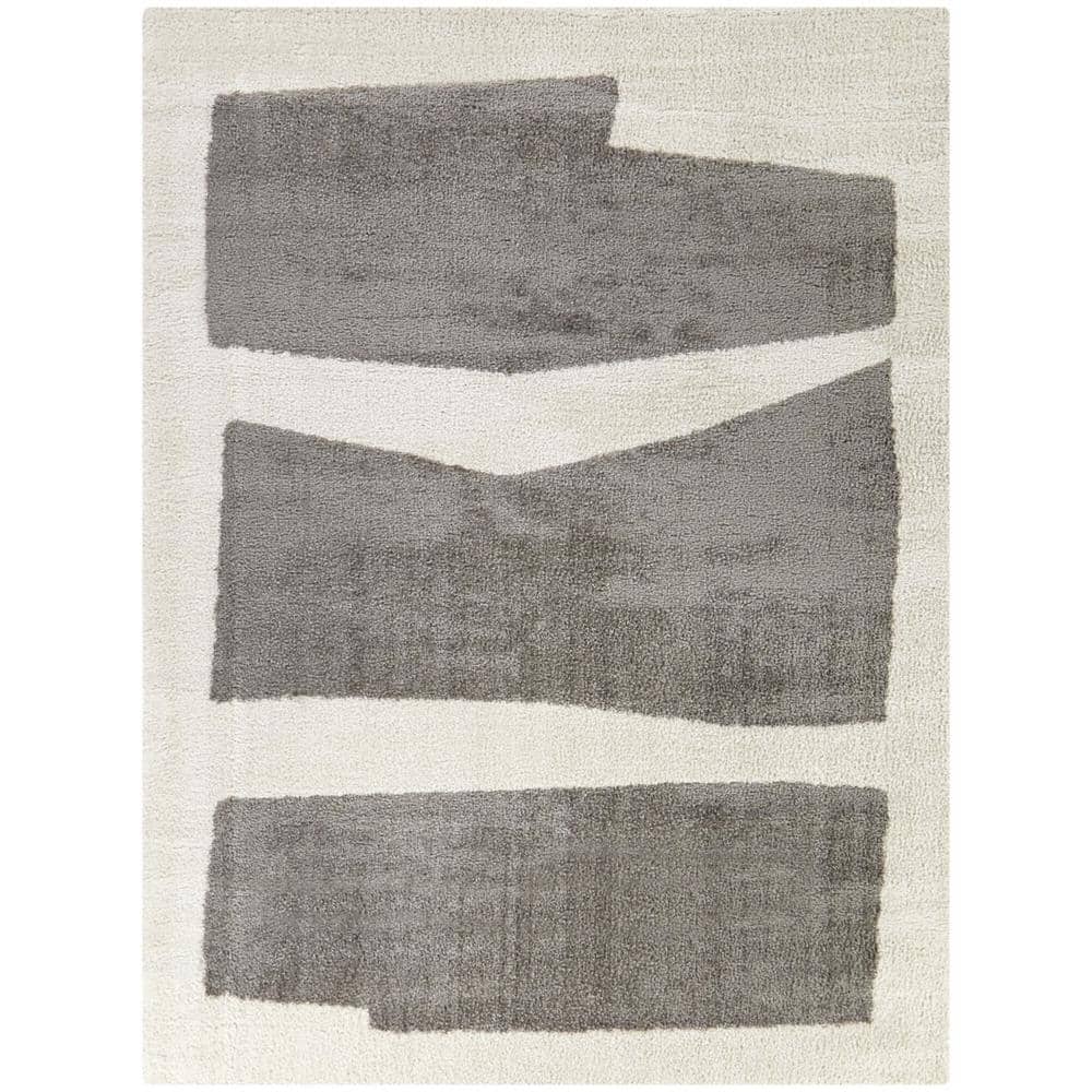 Emmanuelle Grey 5 ft. x 7 ft. Abstract Area Rug price history on PriceWatchPro