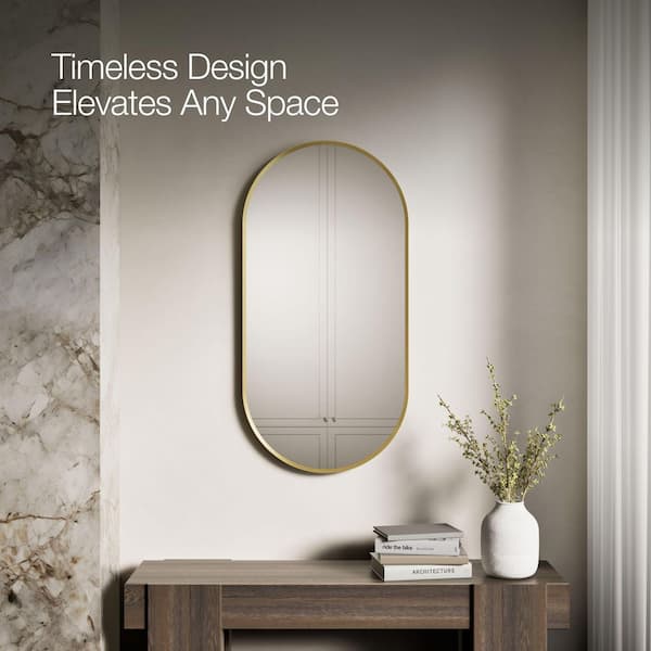 KOHLER Essential 20. in. W x 40 in. H Framed Oval Wall Mount