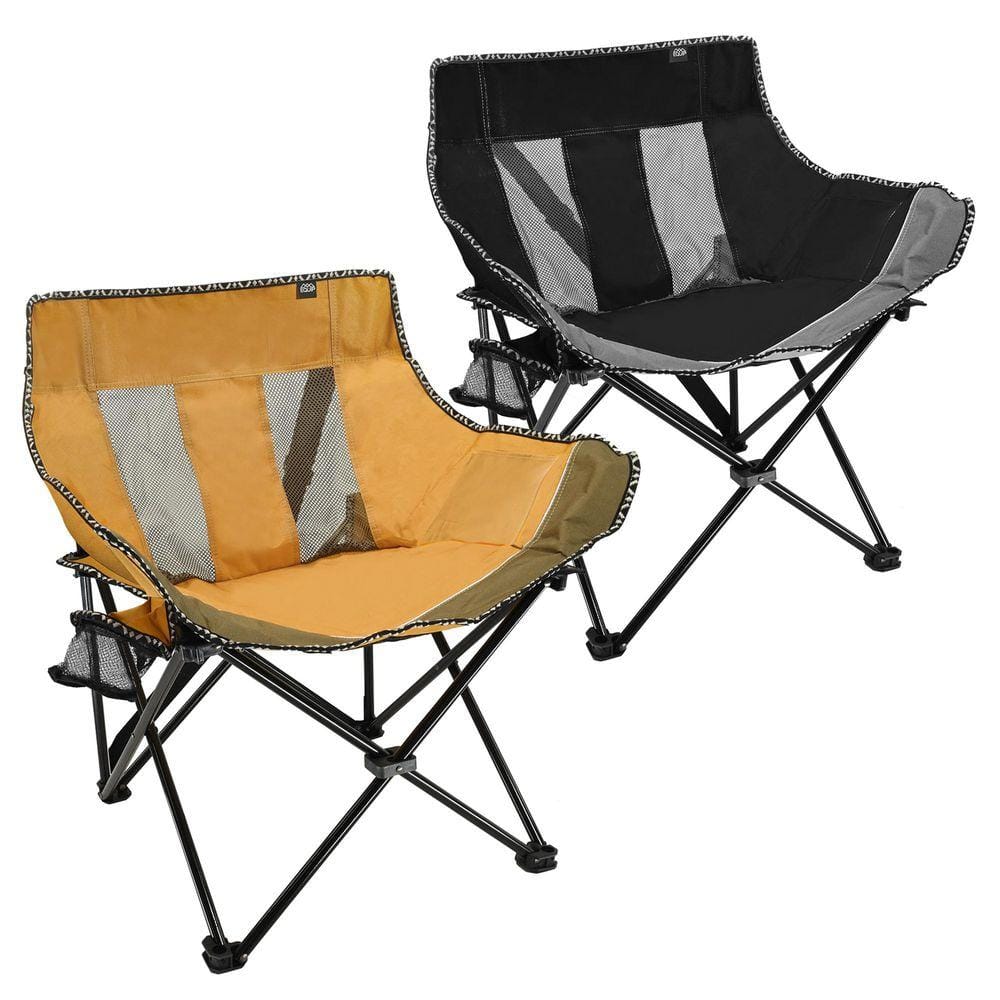 Equip Basecamp Chair-2 Pack Bundle-Tan & Black 124361 - The Home Depot