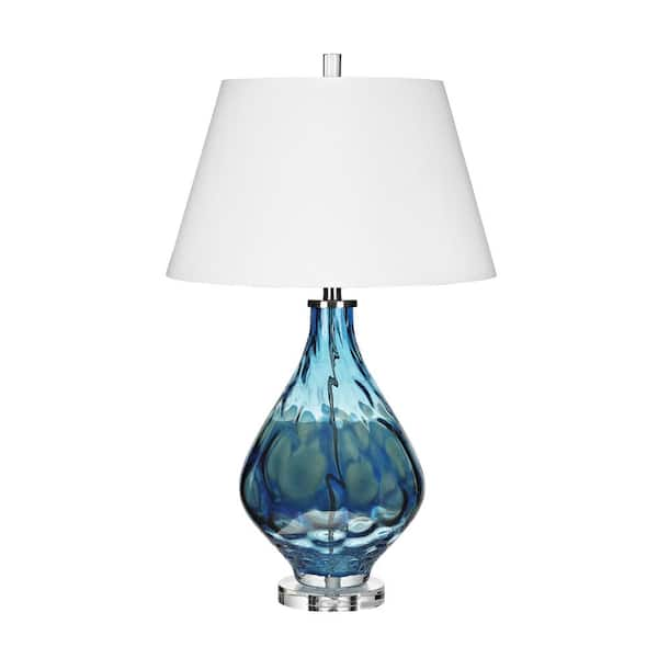 Titan Lighting Prospect Hill 29 in. Blue Table Lamp