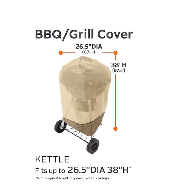 Veranda 26.5 in. Dia x 38 in. H Kettle BBQ Cover