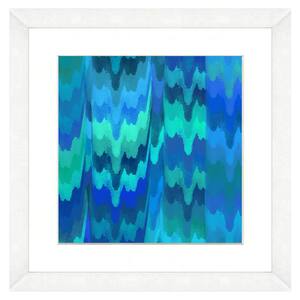 "Abstract waterfall I" Framed Archival Paper Wall Art (20 in. x 20 in. full size)