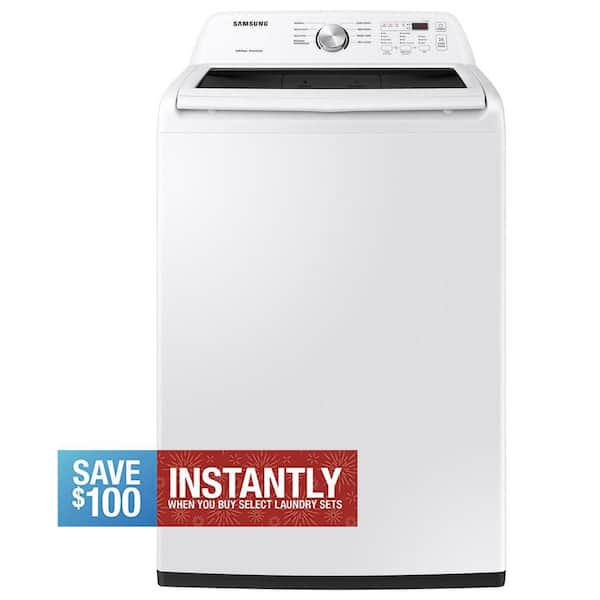 4.5 cu. ft. Top Load Washer with Impeller and Vibration Reduction in White