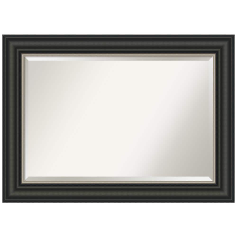 Amanti Art Ballroom Black Silver 43.5 In. X 31.5 In. Beveled Modern ...