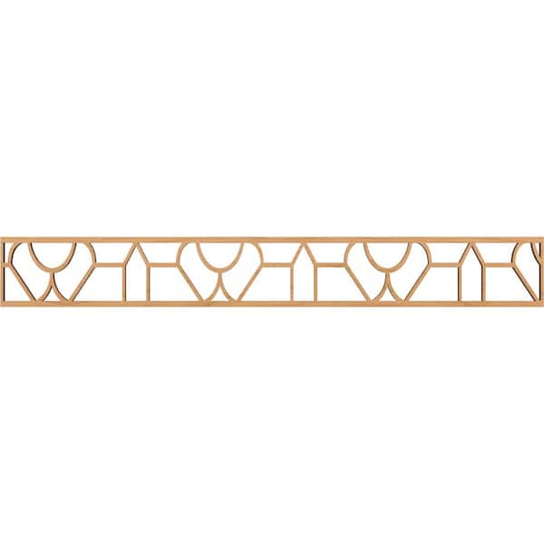 Ekena Millwork Whitechapel Fretwork 0.375 in. D x 46.5 in. W x 6 in. L Maple Wood Panel Moulding