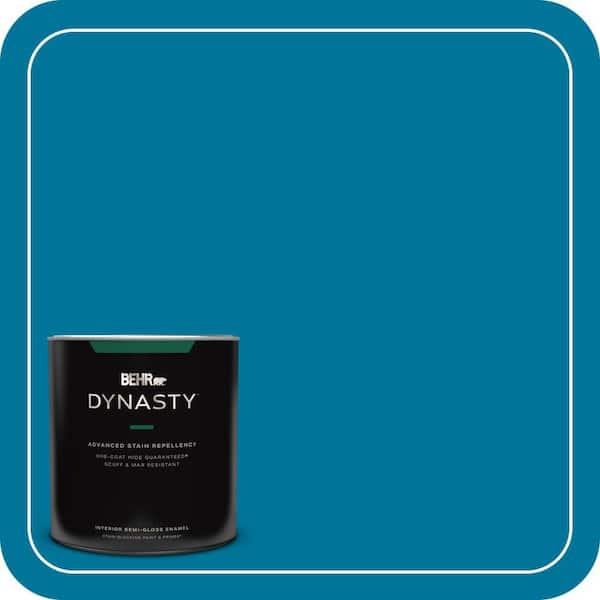 BEHR DYNASTY 1 qt. #P490-7 Mayan Treasure Semi-Gloss Enamel Interior Stain-Blocking Paint and Primer