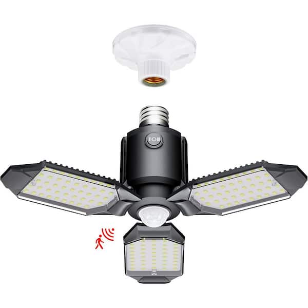 80W Motion Sensor LED Garage Shop Light with 8000-Lumens Brightness for Stairway, Workshop, Basement, Easy Install