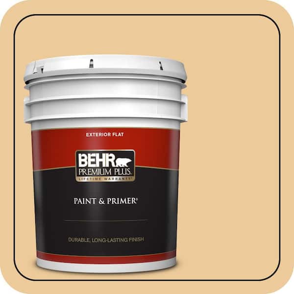 BEHR PREMIUM PLUS 5 gal. #M270-4 Filtered Moon Flat Exterior Paint & Primer