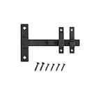 7 in. Slate Grey Modern Drop Bar Latch with Rust Defender