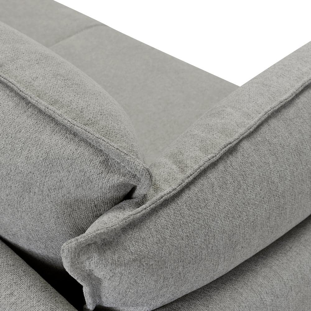 Juliett 80" Gray Fabric Power Reclining Sofa with Removable Cushions