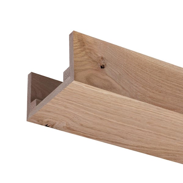Ornamental Mouldings 5.5 in. W x 3 in. H x 92 in. L Rustic White Oak Box Faux Beam