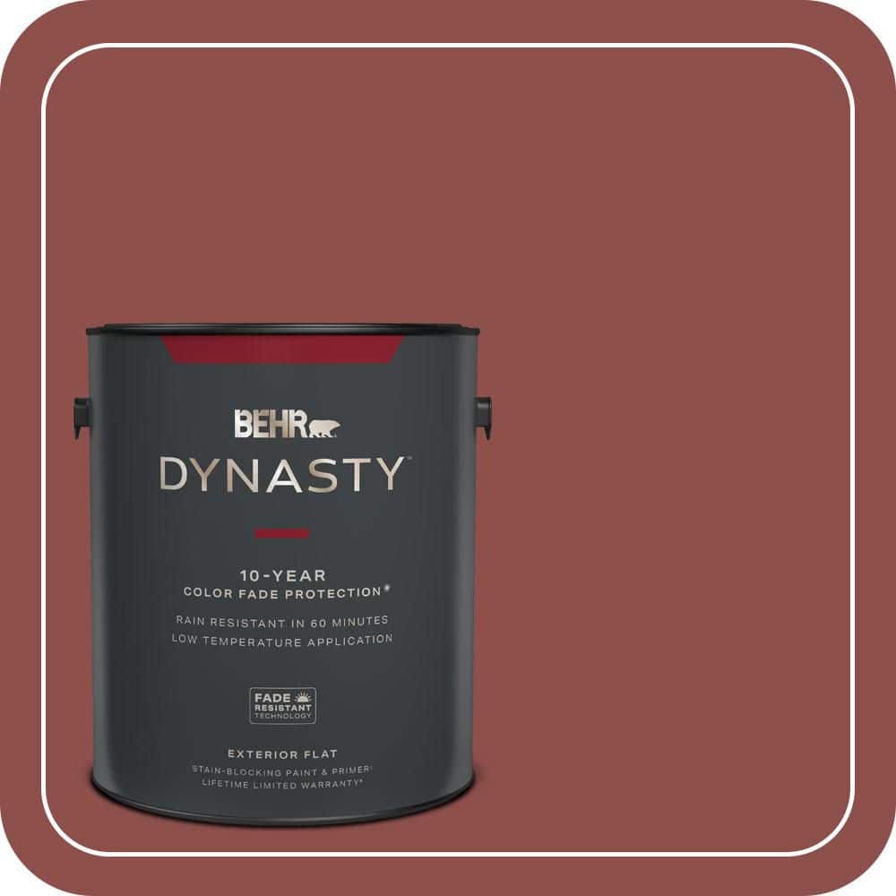 1 gal. #S140-6 Moroccan Ruby Flat Exterior Stain-Blocking Paint & Primer price history on PriceWatchPro