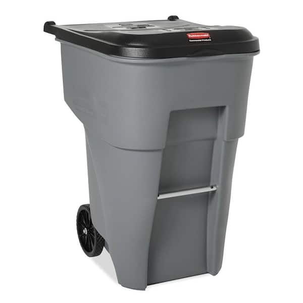 Rubbermaid Commercial Products Brute 95 Gal. Grey Rollout Trash