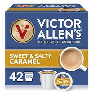 Sweet and Salty Caramel Flavored Cappuccino Mix Single Serve K-Cup Pods for Keurig K-Cup Brewers (42-Count)