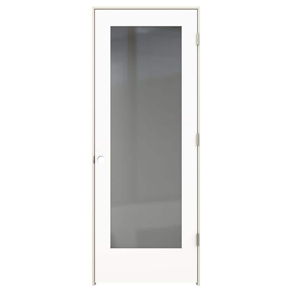 JELD-WEN 32 in. x 80 in. Tria Modern White Left-Hand JELD-WEN 32 in. x 80 in. Tria Modern White Left-Hand