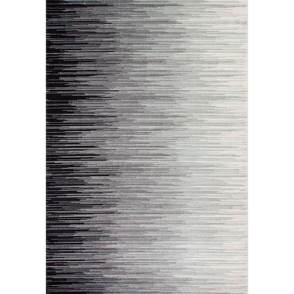 nuLOOM Lexie Ombre Black 7 ft. x 9 ft. Area Rug