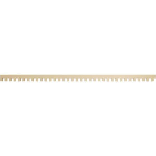 Ekena Millwork 1 in. D x 4 in. W x 93.375 in. L Primed Polyurethane Panel Moulding