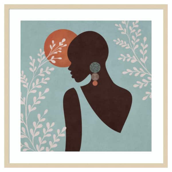 African Woman 2 by Emel Tunaboylu 1 Piece Framed Canvas Giclee People Art Print 33 in. x 33 in.