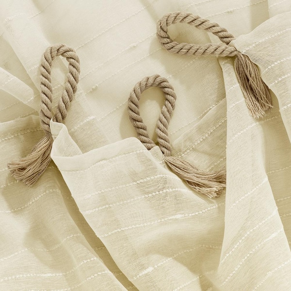 Stonk Knots Design in Rope - Curtain Tie Backs