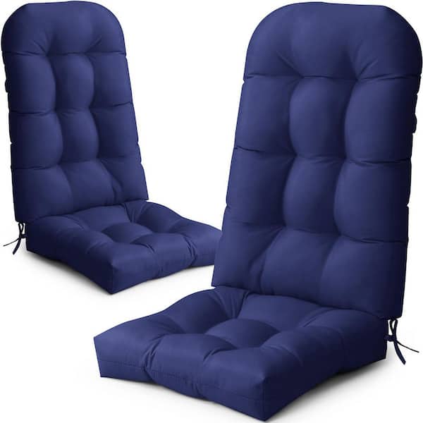 50 in. x 20 in. 2-Piece Sunbrella Outdoor Adirondack Chair Cushion in Navy