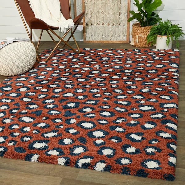 Unique Loom Wildlife Collection Animal Inspired with Cheetah Bordered  Design Area Rug, 4 ft x 4 ft, Ivory/Black