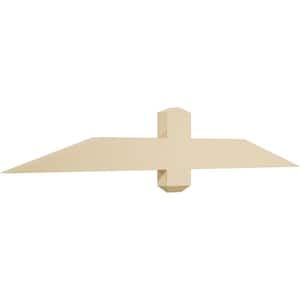 48 in. W x 8 in. H x 2 in. D x 4 in. F, 4/12 Pitch, Eugene Signature Urethane Gable Bracket, Primed Tan