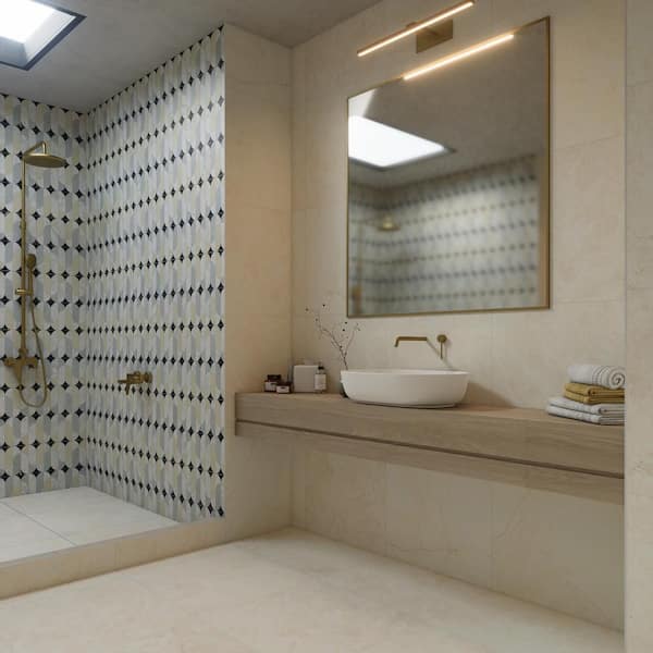 Reve Beige 24 in. x 24 in. Porcelain Floor and Wall Tile (15.5 sq. ft. /Case)