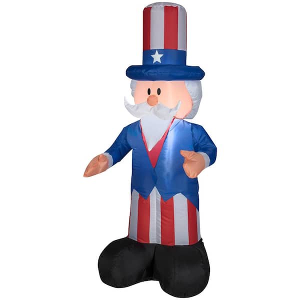 4 ft. Airblown Uncle Sam Patriotic Inflatable