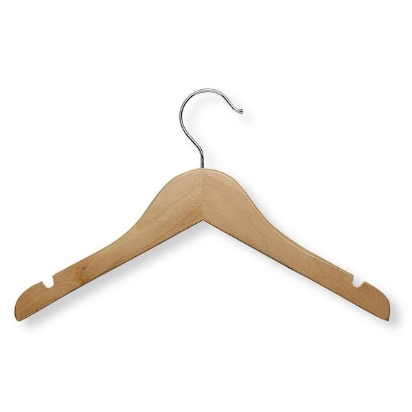Honey-Can-Do Brown Wood Hangers 10-Pack