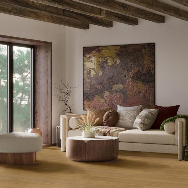MSI Grant Manor White Oak XL 1/2 in. T x 7.48 in. W Tongue and Groove Engineered Hardwood Flooring (34.97 sq. ft./case)
