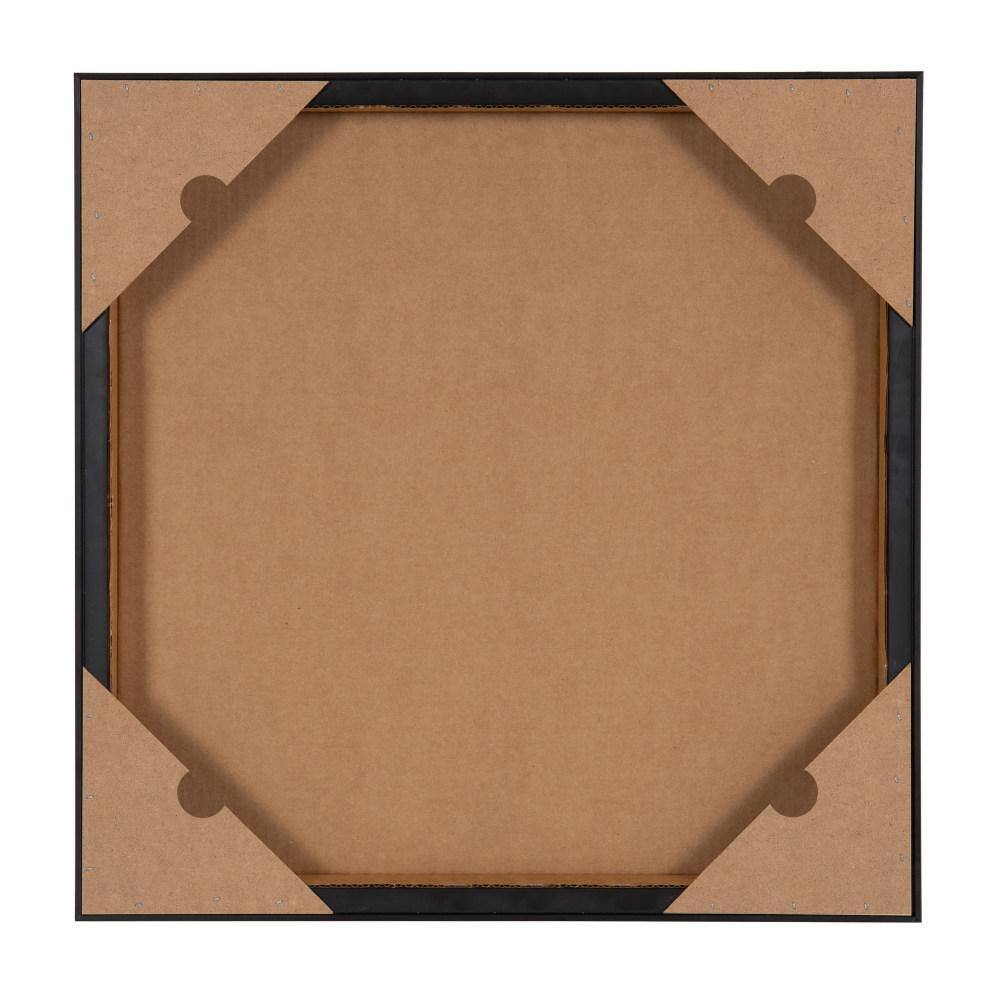 30"x30" Gold Framed Abstract Canvas Wall Art