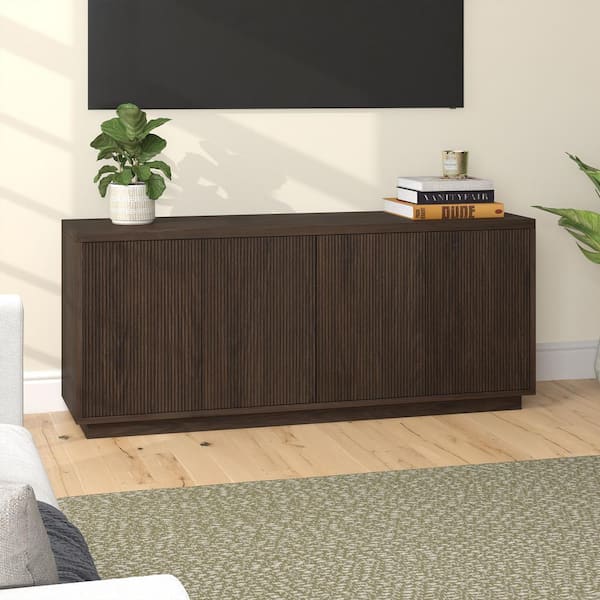 Meyer&Cross Hanson 57.13 in. Alder Brown TV Stand Fits TV's up to