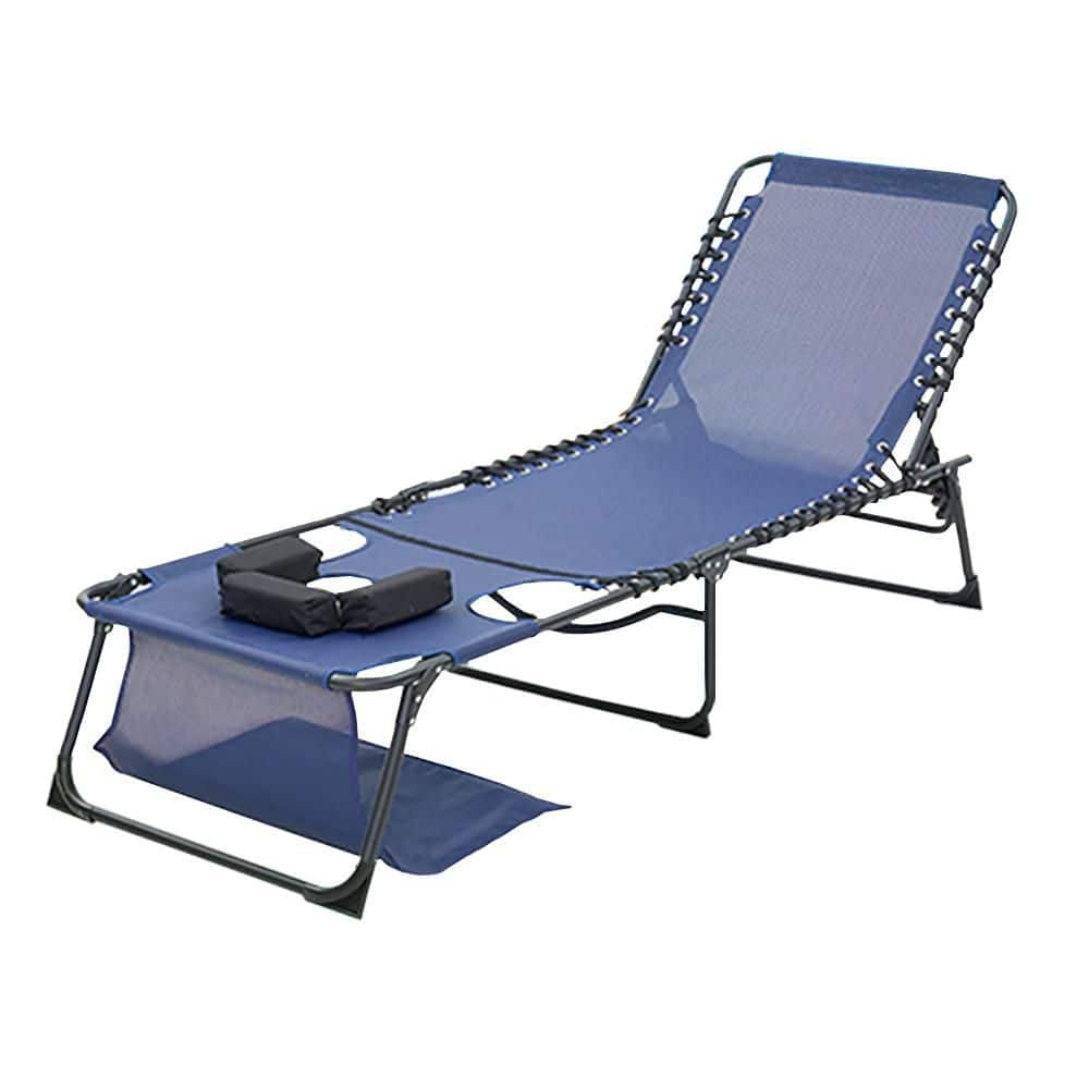 5-Position Adjustable Foldable Metal Tanning Chair, Face Down Chaise Lounge Chair with Face & Arm Holes for Pool, Beach price history on PriceWatchPro