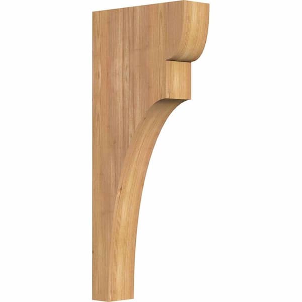 Ekena Millwork 3-1/2 in. x 12 in. x 28 in. Western Red Cedar Yorktown Smooth Corbel