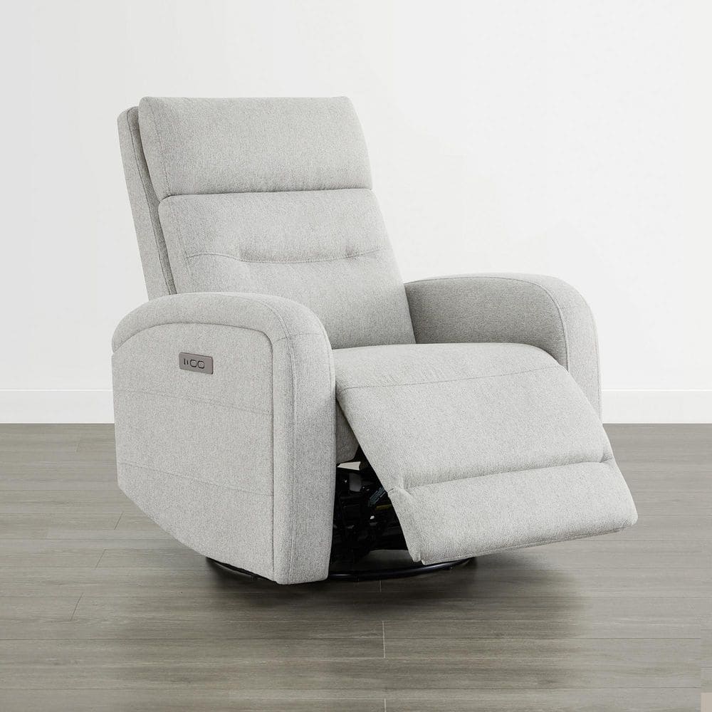 Eulalia Gray Fabric Power Swivel Rocker Recliner with USB Port for Living Room price history on PriceWatchPro