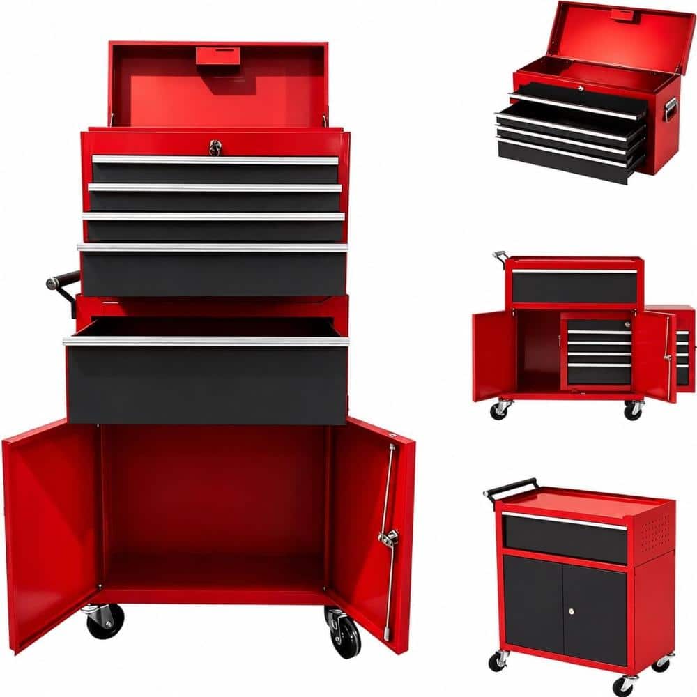 5-Drawer Rolling Tool Chest with Wheels & Locking System, Portable Tool Cabinet for Garage, Workshop, Mechanic price history on PriceWatchPro