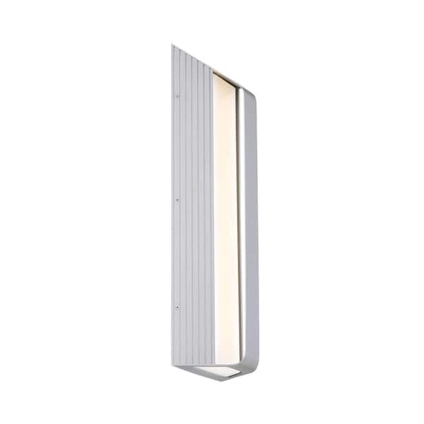 George Kovacs Launch 1-Light Sand Silver LED Outdoor Light Sconce
