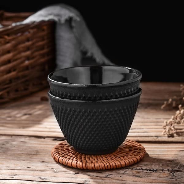 Enzo Black Ceramic Fluted Nesting Measuring Cups by World Market