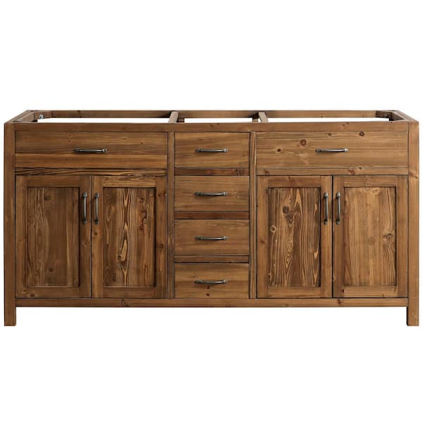 Design Element Bryson 71 in. W x 21.5 in. D x 34.75 in. H Bath Vanity Cabinet without Top in Walnut