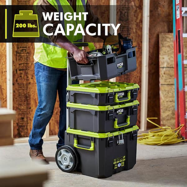 RYOBI LINK Rolling Tool Box and Quick Release Handle Kit