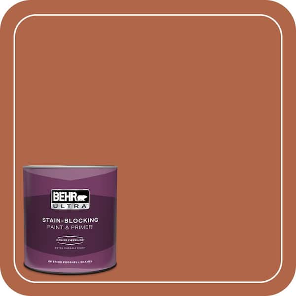 BEHR ULTRA 1 qt. #M200-7 Rusty Gate Extra Durable Eggshell Enamel Interior Paint & Primer