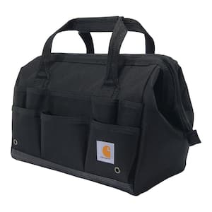 14 in. 26-Pocket Black Heavyweight Tool Bag OS