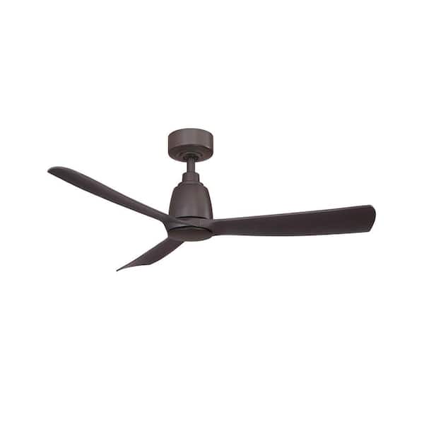 Kute 44 in. Indoor/Outdoor Dark Bronze Ceiling Fan with Remote Control and DC Motor