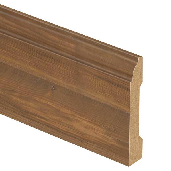 Zamma Ginger Spiced Pine 9/16 in. Thick x 3-1/4 in. Wide x 94 in. Length Laminate Base Molding