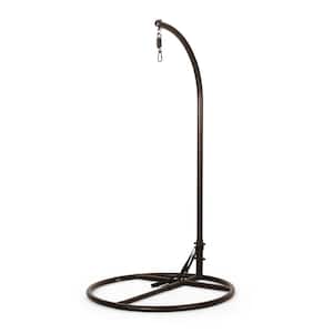 Magoffin 6.7 ft. Metal Outdoor Patio Hammock Stand for Hanging Chair in Brown